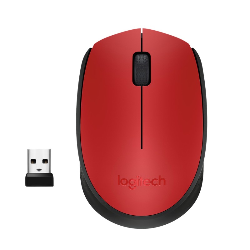 Logitech M171 - Maus - kabellos - 2.4 GHz - kabelloser Empfanger (USB)